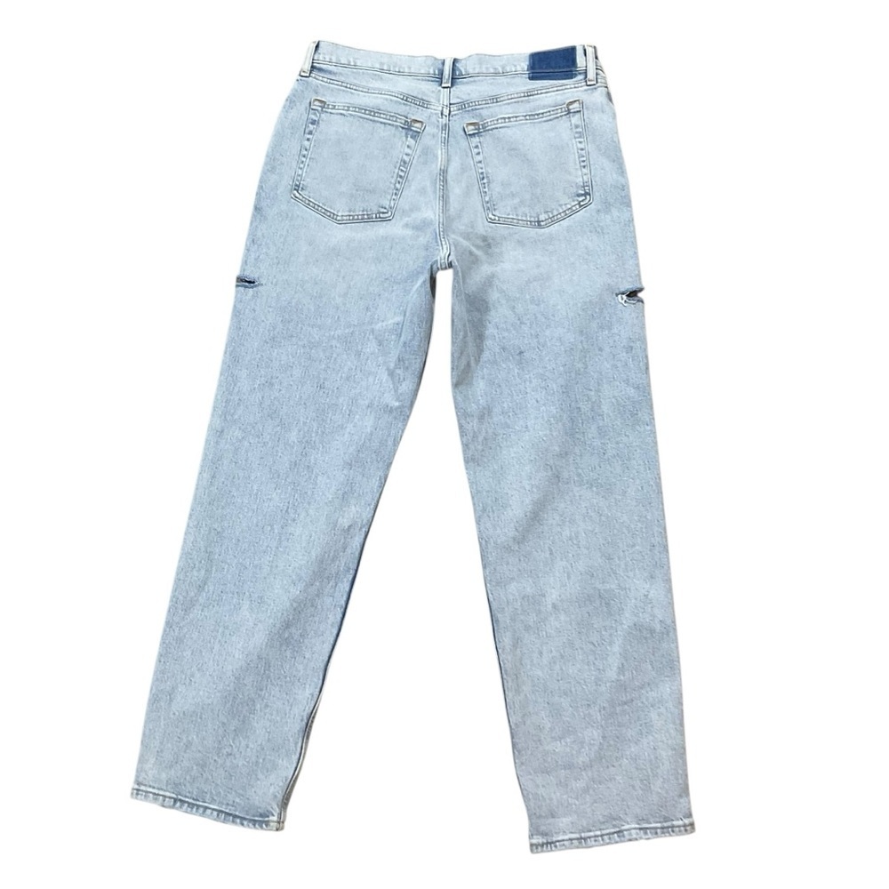 Abercrombie & Fitch The Dad High Rise Jeans Light Wash Size 32 14R NWT - Picture 2 of 13